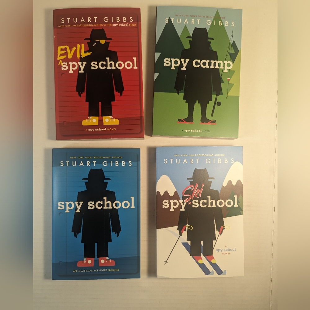 Stuart Gibbs Spy School Chapter Books 4 books English Paperback